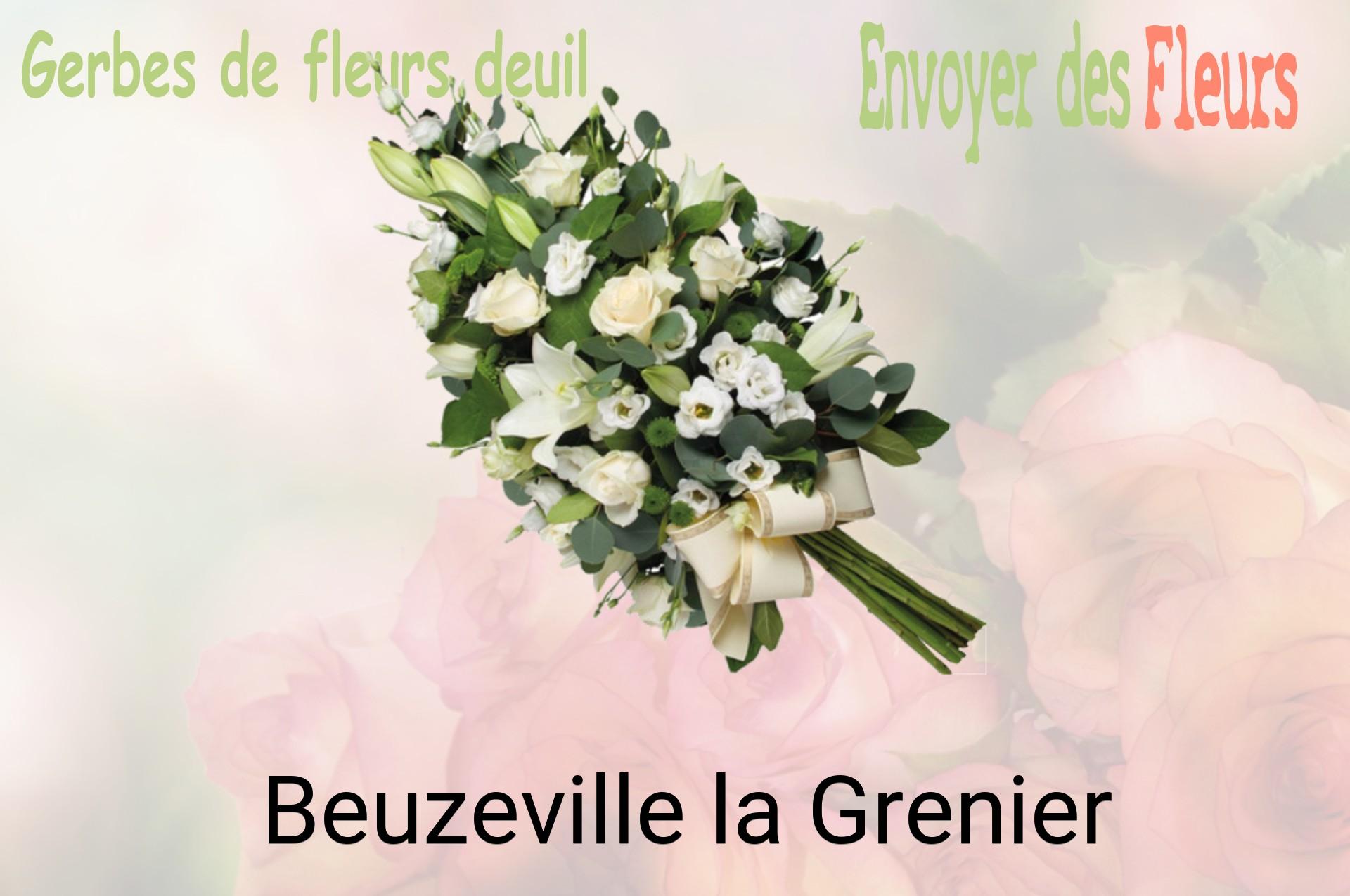 Gerbe de fleurs de deuil livrée à Beuzeville-la-Grenier